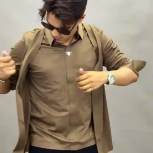 Modern Layered Shirt Outfit (Men)