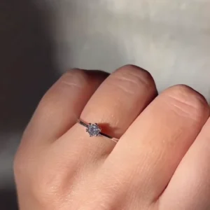 Minimalist Silver Adjustable Promise Ring