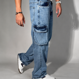 Denim Cargo Pants